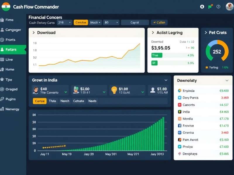 Advanced financial dashboard in Cash Flow Commander